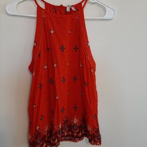Mudd red halter tank top